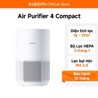 Máy lọc không khí Xiaomi Smart Air Purifier 4 Compact Điều khiển từ xa - Hàng Chính Hãng