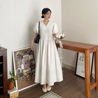 𝐇𝐞𝐫𝐚 𝐃𝐫𝐞𝐬𝐬 𝐋𝐢𝐧𝐞𝐧 (Váy cổ V xoè bồng)