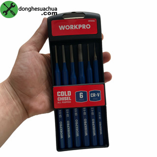 Bộ đục đột chốt tròn workpro wp201304 có 6 chi tiết