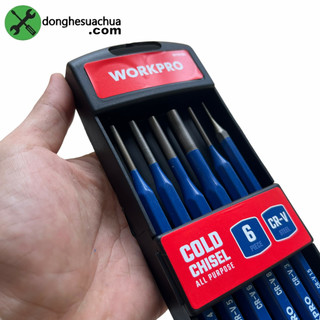 Bộ đục đột chốt tròn Workpro WP201304 có 6 chi tiết
