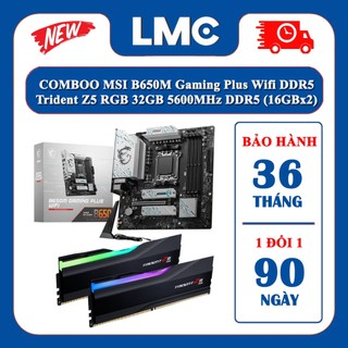 Comboo: msi pro b650m gaming plus wifi d5 + g.skill trident z5 rgb 32gb 5600mhz ddr5 -