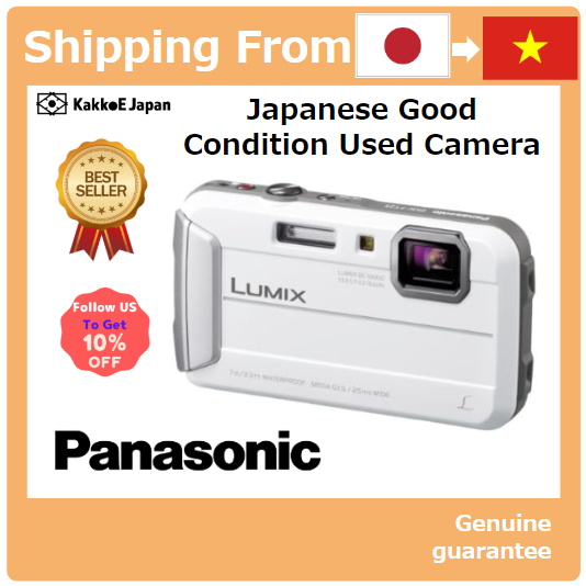 [Máy Ảnh Đã Qua Sử Dụng Tại Nhật Bản] Máy Ảnh Kỹ Thuật Số Panasonic Lumix FT25 Màu Trắng Chống Nước DMC-FT25-W [Japan Used Camera] Panasonic Digital Camera Lumix FT25 Waterproof White DMC-FT25-W