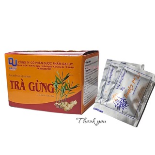 Trà gừng Đại Uy  Hộp 10 gói x 3g - Chính Hãng
