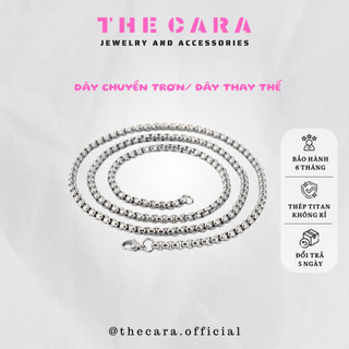 Dây chuyền titan trơn không han rỉ thecara