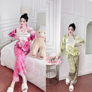 Pizama lụa latin măc nhà cao cấp-