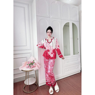 Pizama lụa latin măc nhà cao cấp-(size 45-65kg)