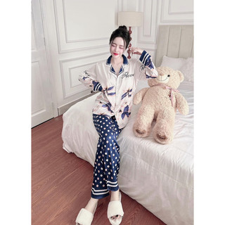 Pizama lụa latin măc nhà cao cấp-(size 45-65kg)