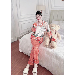 Pizama lụa latin măc nhà cao cấp-(size 45-65kg)