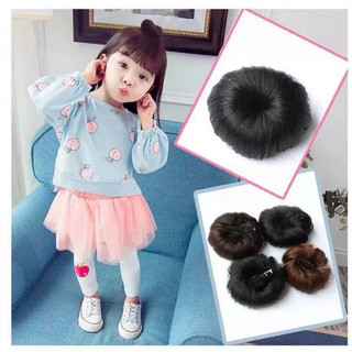 Set 2 Búi Tóc Giả Mini Cho Bé – Búi Tóc Kẹp Dễ Thương, Tóc Giả Trẻ Em Siêu Xinh, Phụ Kiện Tóc Bé Gái