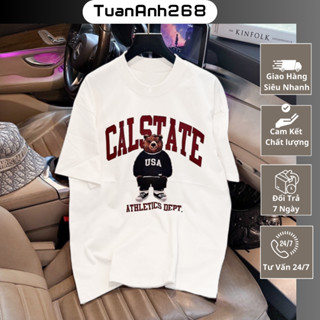  Áo Thun CALSTATE Form Rộng Áo Phông Nam Nữ Vải Cotton 100% Thoáng Mát 