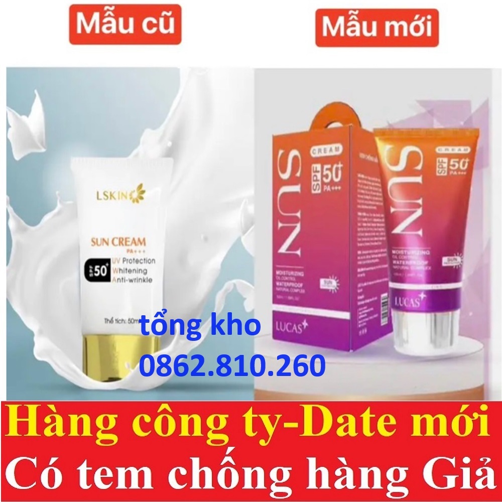 Kem chống nắng sinh học sun cream lskin đan thy chống tia uv chống tia tử ngoại giữ trắng làn da trắng hồng tự nhiên