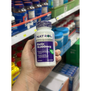 Viên uống mọc tóc Natrol Biotin 10,000 mcg-Hàng Mỹ chính hãng
