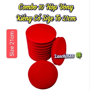 Sỉ 10 Hộp nhung size to 21cm đựng trang sức vòng kiềng, vòng cổ
