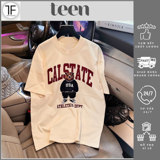 Áo Phông CALSTATE Form Rộng Tay Lỡ, Áo Thun Local Brand Unisex Nam Nữ Vải Cotton 100% Cao Cấp