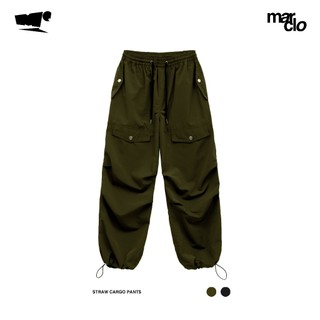 Straw cargo pants - quần dù ống rộng