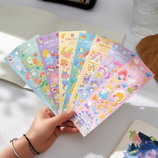 1 Miếng hình dán sticker cô gái laser decor toploader