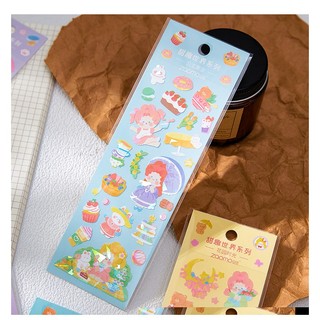 1 Miếng hình dán sticker cô gái laser decor toploader
