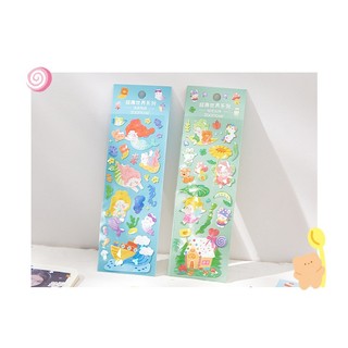 1 Miếng hình dán sticker cô gái laser decor toploader