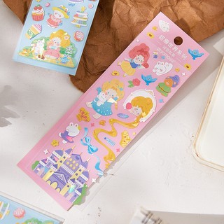 1 Miếng hình dán sticker cô gái laser decor toploader