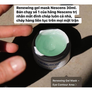 Mặt nạ giảm nhăn vùng mắt NESCENS Renewing Gel Mask - Eye Contour Area
