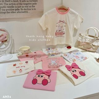 Áo thun trẻ em, áo phông cho bé trai bé gái Thanh Hằng Baby 8 - 28 Kg