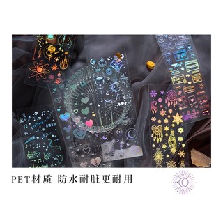 1 Miếng hình dán sticker trong suốt decor toploader
