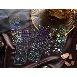 1 Miếng hình dán sticker trong suốt decor toploader