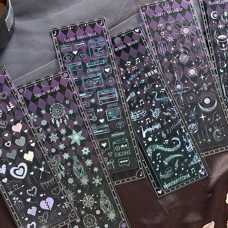 1 Miếng hình dán sticker trong suốt decor toploader