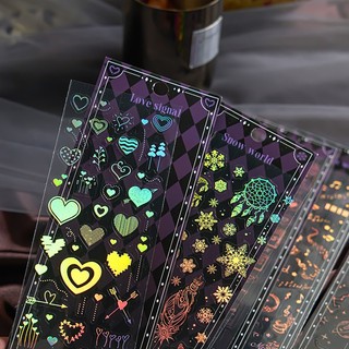 1 Miếng hình dán sticker trong suốt decor toploader