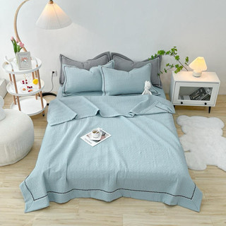 Bộ chăn ga gối cotton hàn quốc viền sang trọng
