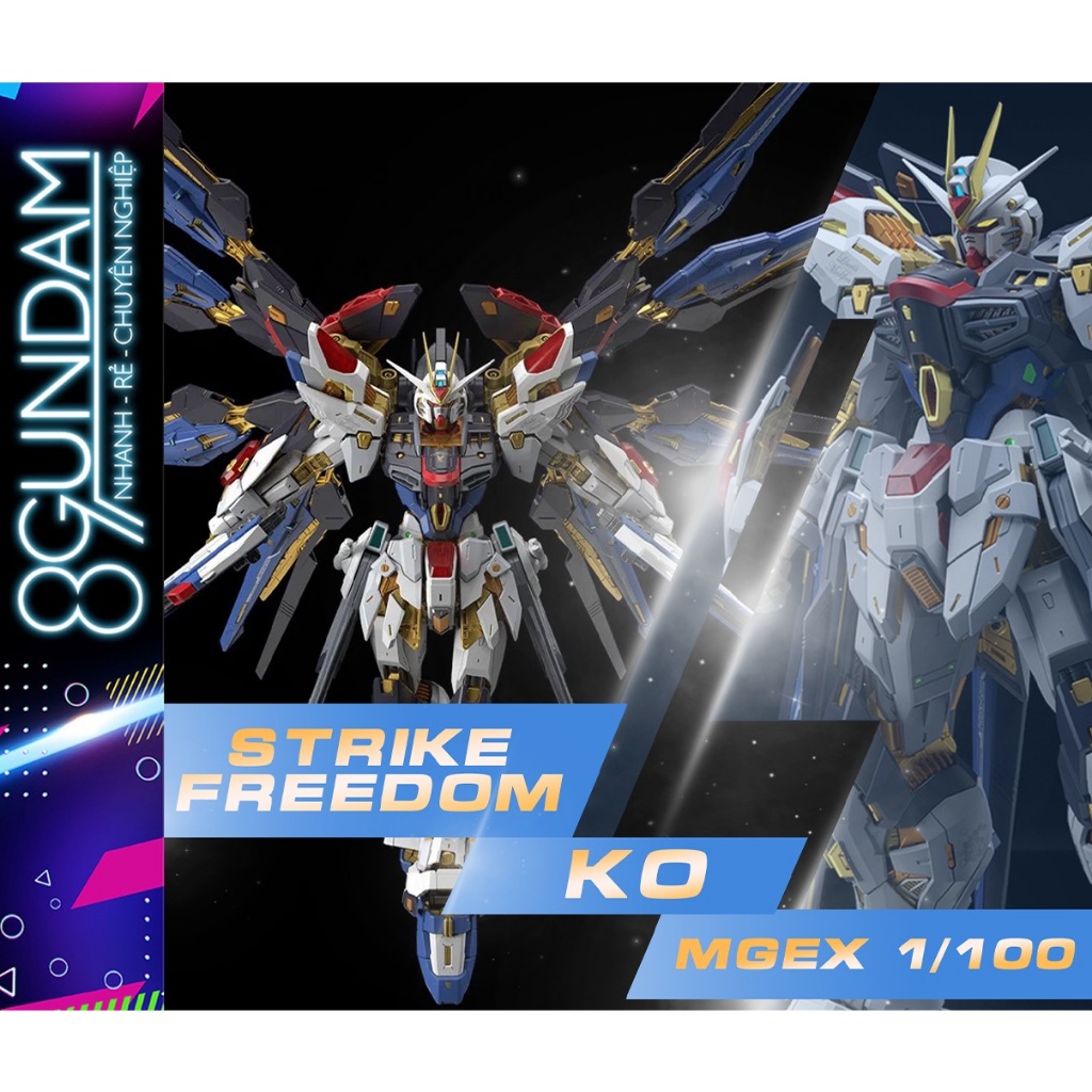 [CÓ SẴN] Mô Hình Lắp Ráp MGEX Strike Freedom KO (bản 2026) (tặng base, decal nước)