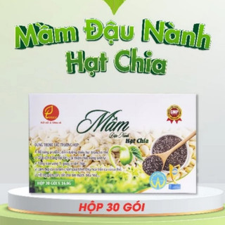 Mầm Đậu Nành Hạt Chia Tanaco Hộp 30 gói - Tăng size vòng 1,cân bằng nội tiết, đẹp da, hỗ trợ giảm cân