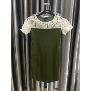 Đầm body thun phối ren,lỗi soi