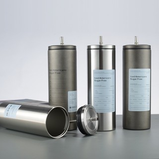 ( Mẫu Mới 2024) Ly giữ nhiệt Americano Inox 304 Cao Cấp Không G,có Ống Hút Có Nắp Đậy + Sticker