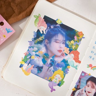 Zanmo 1 Miếng hình dán sticker công chúa laser
