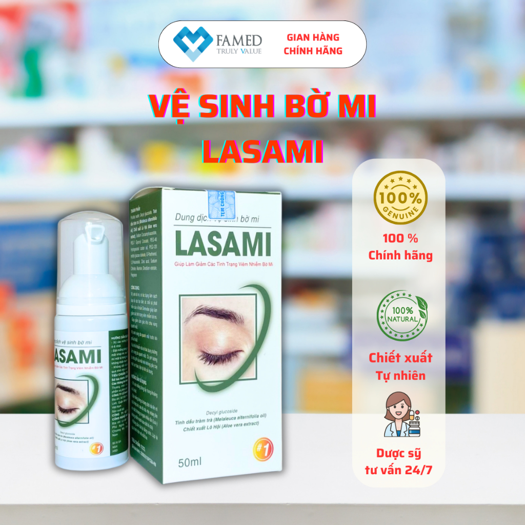 Vệ sinh bờ mi Lasami