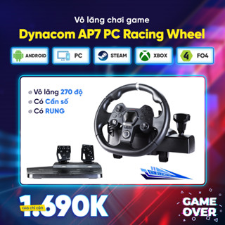 Vô lăng kiêm tay cầm chơi GTA Dynacom AP7 có RUNG ,có cần số for PC / PS4 / PS3 / PS5 /Xbox / Nintendo Switch / Android