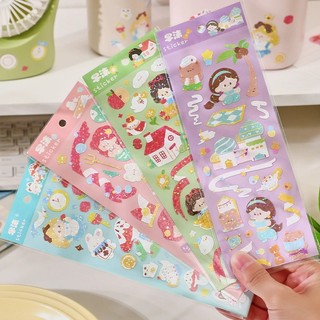 Zanmo 1 Miếng hình dán sticker công chúa laser