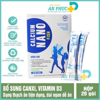 Thạch calci - Bổ sung canxi, vitamin D3 hỗ trợ trẻ phát triển chiều cao, giúp xương chắc khỏe - Hộp 20 gói0