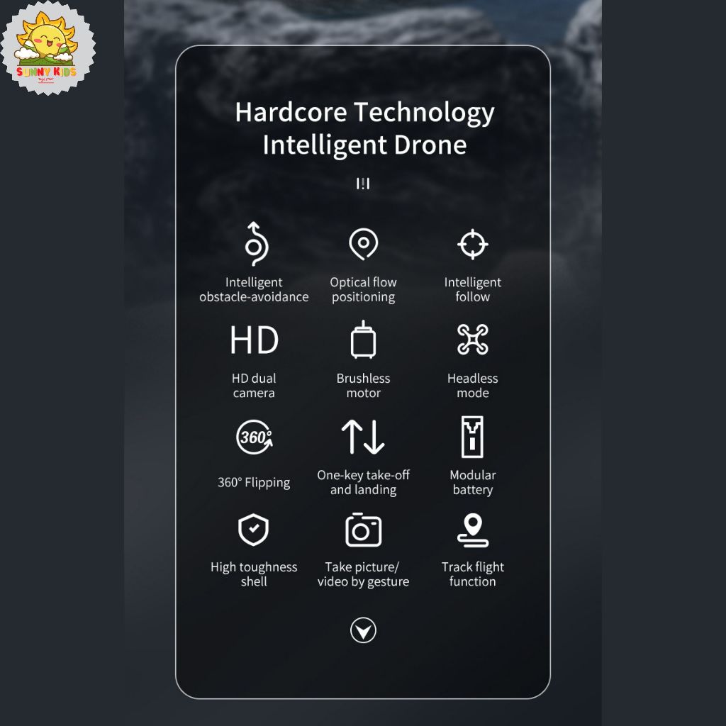 Drone JJRC H115, Camera kép 8K, cảm biến va chạm 4 hướng, động cơ êm, tự di chuyển, tự cân bằng trước gió - Sunny Kids | BigBuy360 - bigbuy360.vn