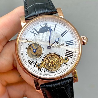 Đồng hồ nam patek philippe pa33 case 42mm mặt trắng máy cơ automatic nhật