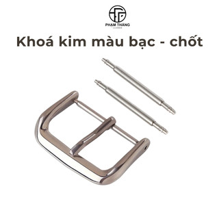 Khoá kim, chốt màu bạc sử dụng cho dây đồng hồ