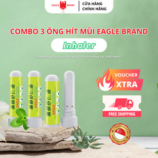 Combo 3 Ống hít thông mũi con Ó Eagle Inhaler giúp thông mũi, sảng khoái EB0012