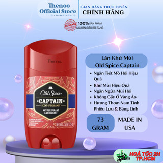 Lăn Sáp Khử Mùi Nam Old Spice Captain Antiperspirant Deodorant 73g