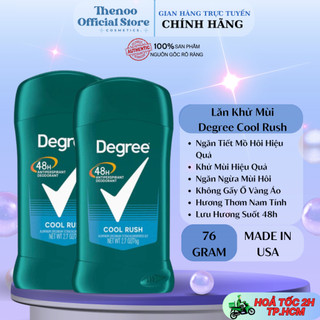 Lăn sáp khử mùi nam degree men cool rush 48h 76gr - hàng mỹ