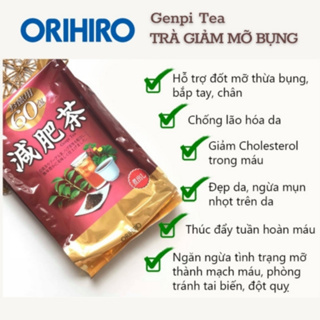 Trà túi lọc Genpi Orihiro hỗ trợ giảm cân,giảm mỡ thừa chính hãng Nhật Bản