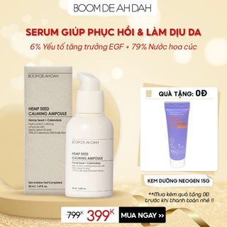 Serum Phục Hồi Làm Dịu Da Cấp Tốc Boom De Ah Dah Yếu Tố Tăng Trưởng (GFs) 6% +  Nước Hoa Cúc Calendula 79% 50ml