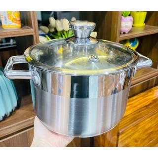 Nồi inox 304 elmich 5 đáy size 24cm , 16cm, 20cm - hàng khuyên mại chính hãng