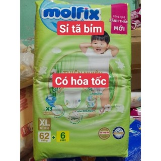 Tã quần molfix xl 62 tặng 6 miếng từ 12-17kg
