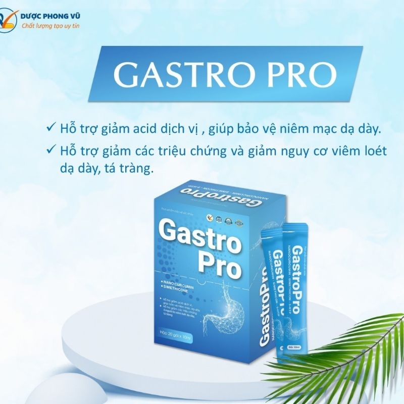 Hộp 20 gói gel uống bảo vệ dạ dày Gastro Pro